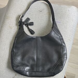 Elegant Black Leather Hobo Bag